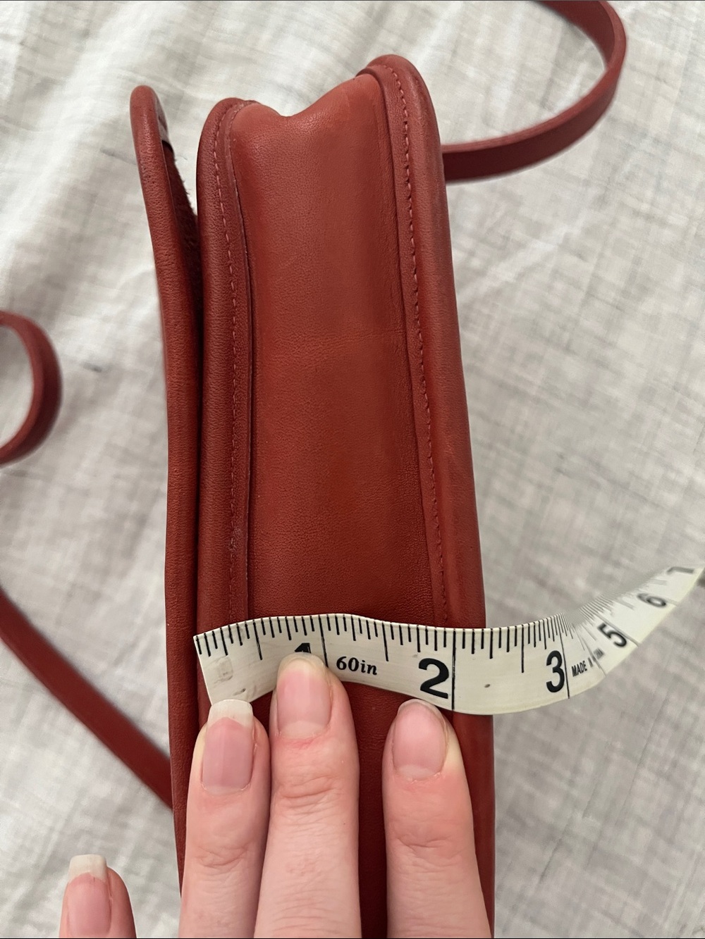 Vintage Coach 9755 Penny Pocket Purse in brick red glove tanned leather - Picture 15 of 15